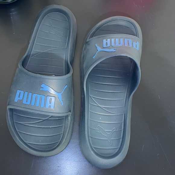 Unisex Puma navy blue slides | SANDALS size 9-10 | 3 for $25 Sale - Picture 4 of 4